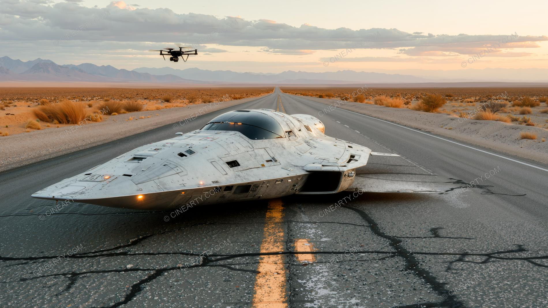 Unusual Scenes with Aliens UFO 07686