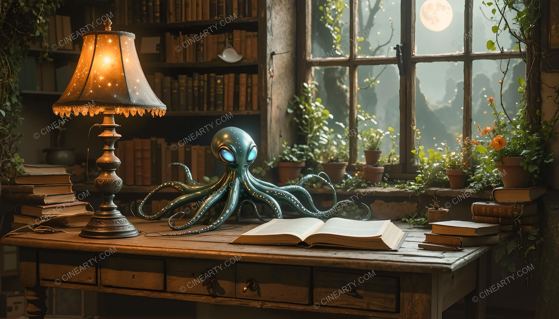 Alien Cephalopod in Your Home 15900
