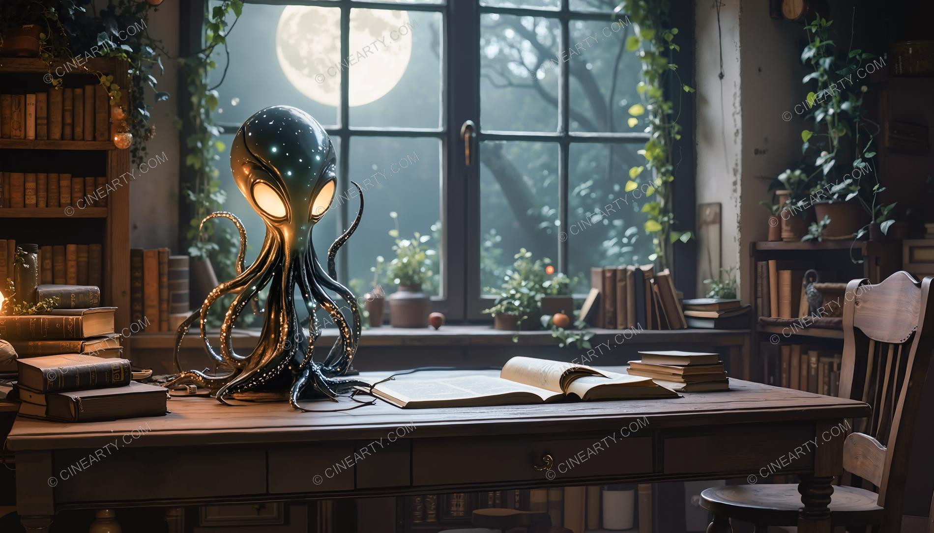 Alien Cephalopod in Your Home 05564