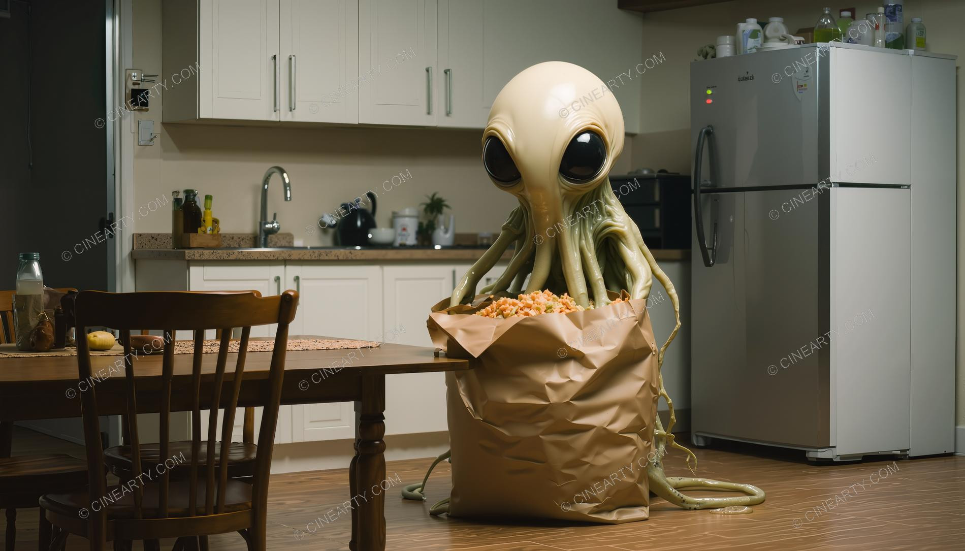 Alien Cephalopod in Your Home 19652