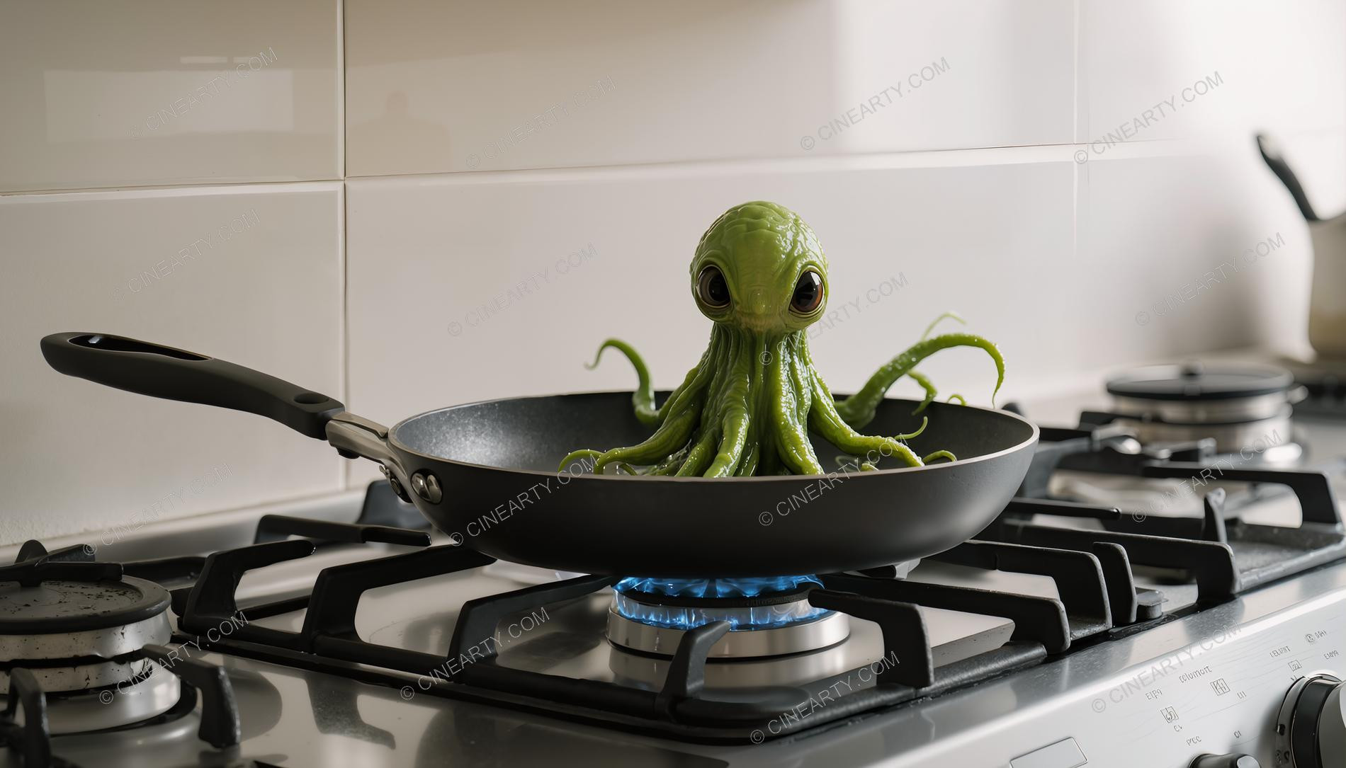 Alien Cephalopod in Your Home 32063