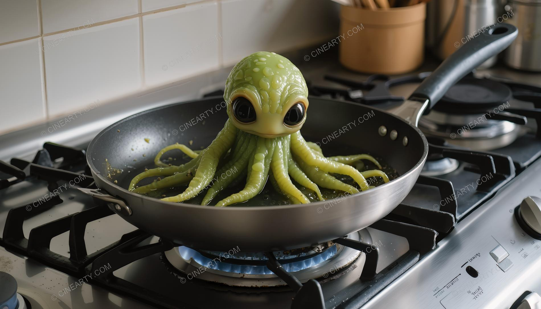 Alien Cephalopod in Your Home 91360