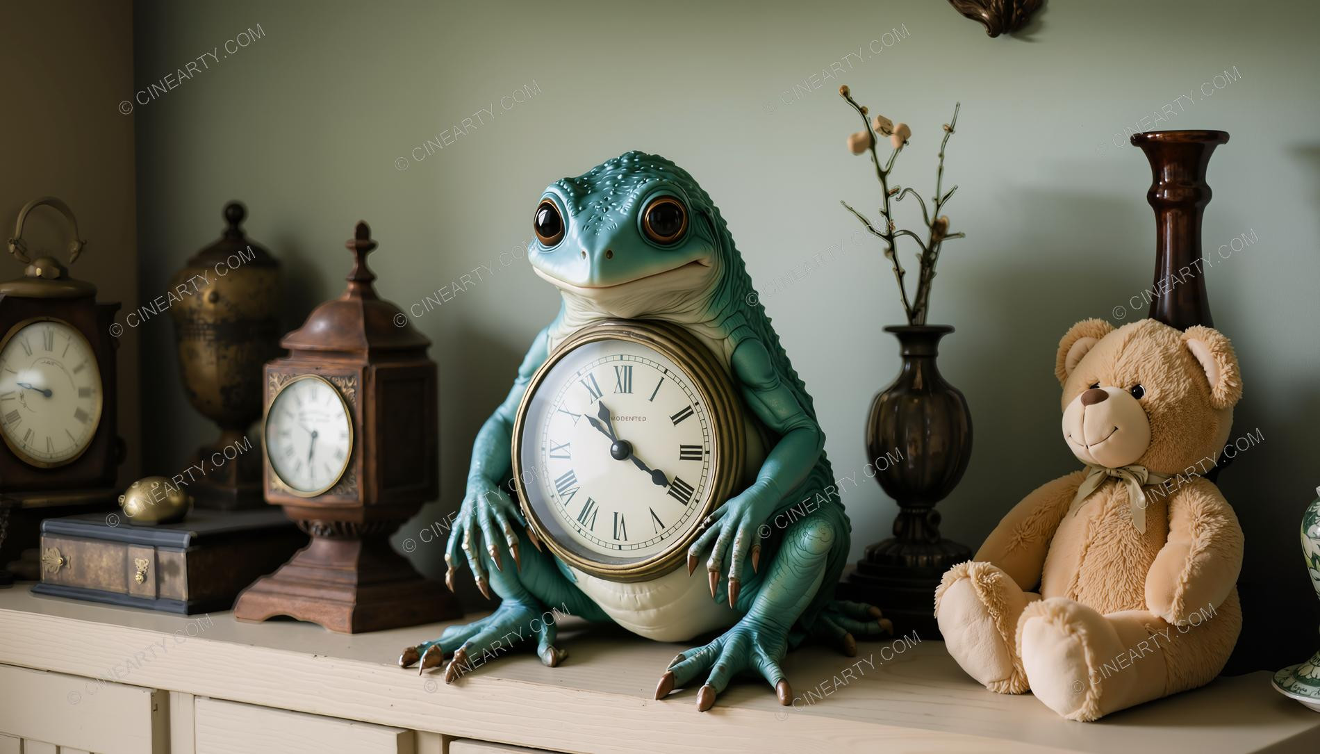 Aliens Disguise As Clock 27987