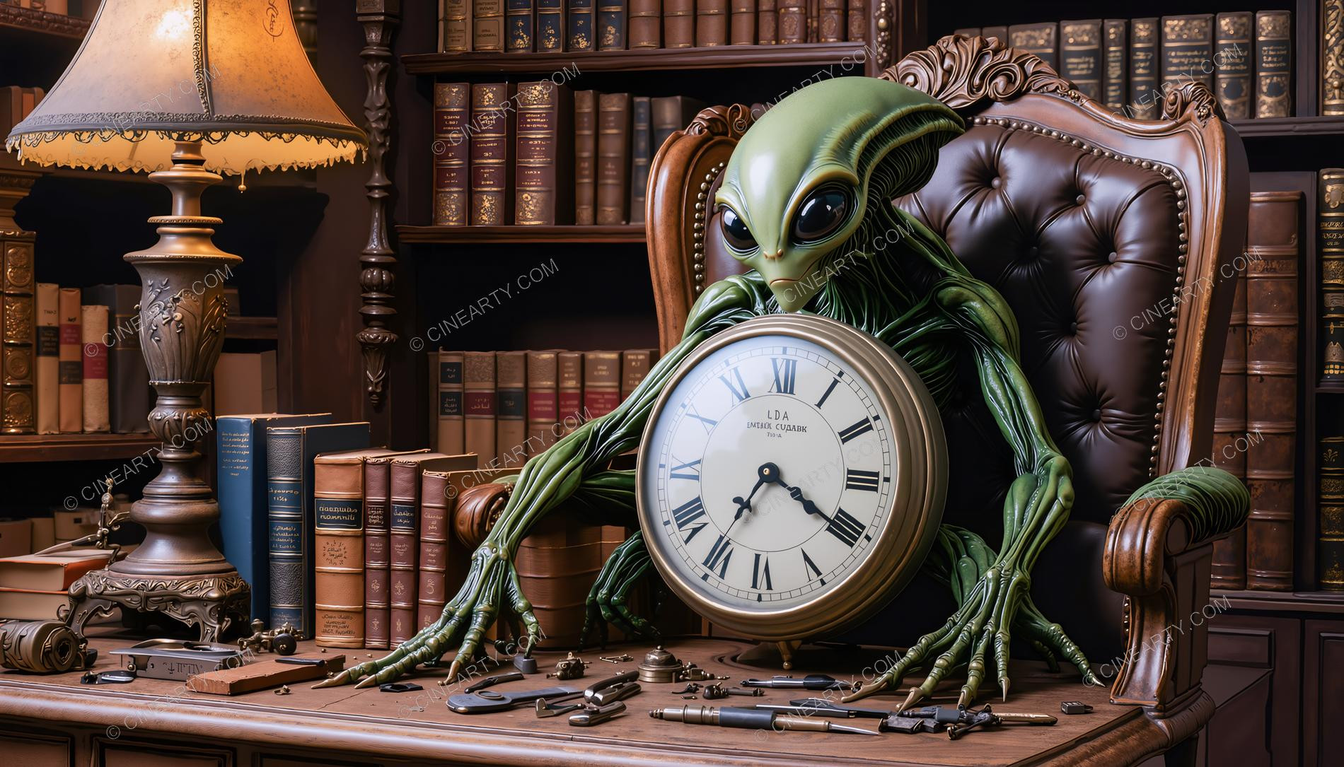 Aliens Disguise As Clock 30848