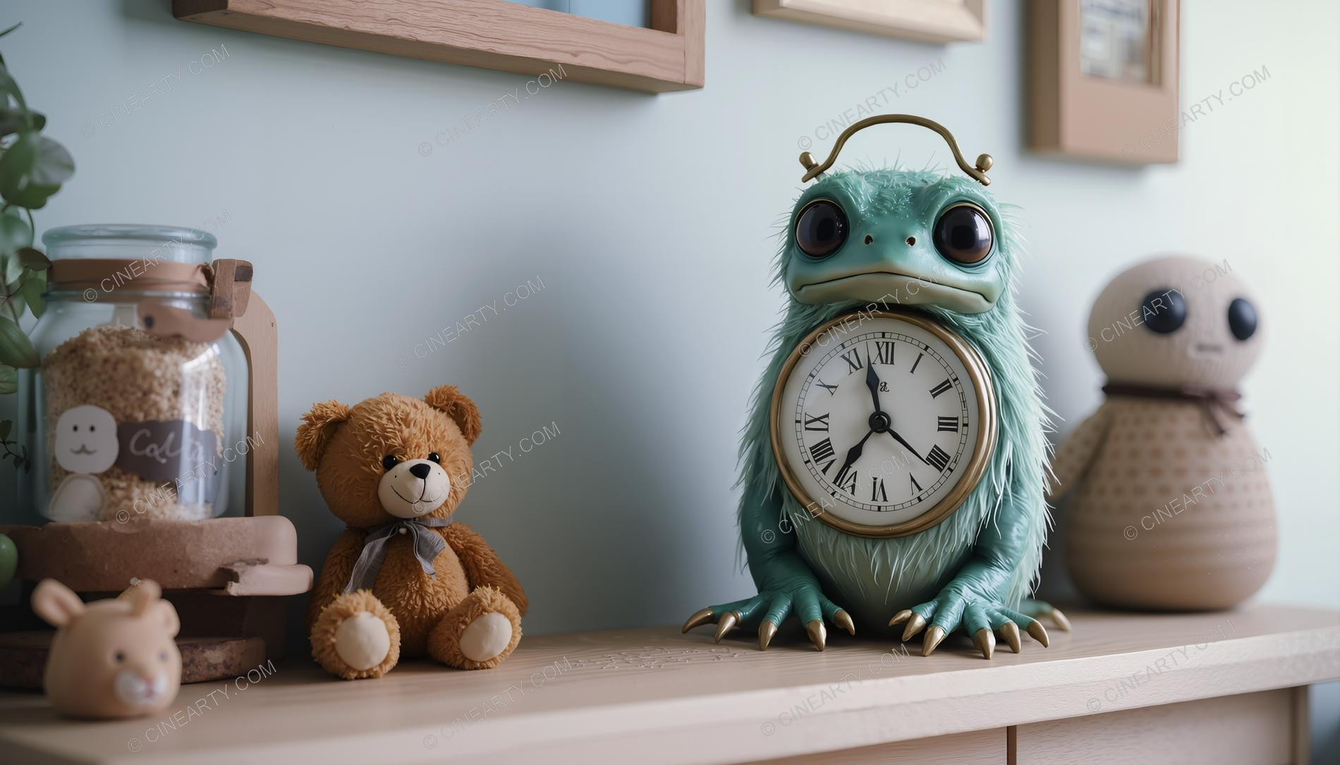 Aliens Disguise As Clock 74040