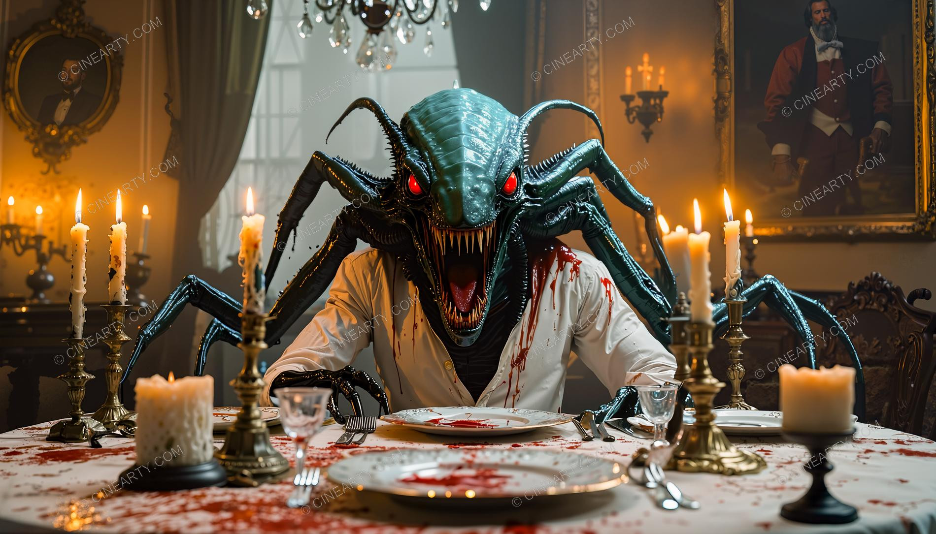 Monster in Dinner Room 06717