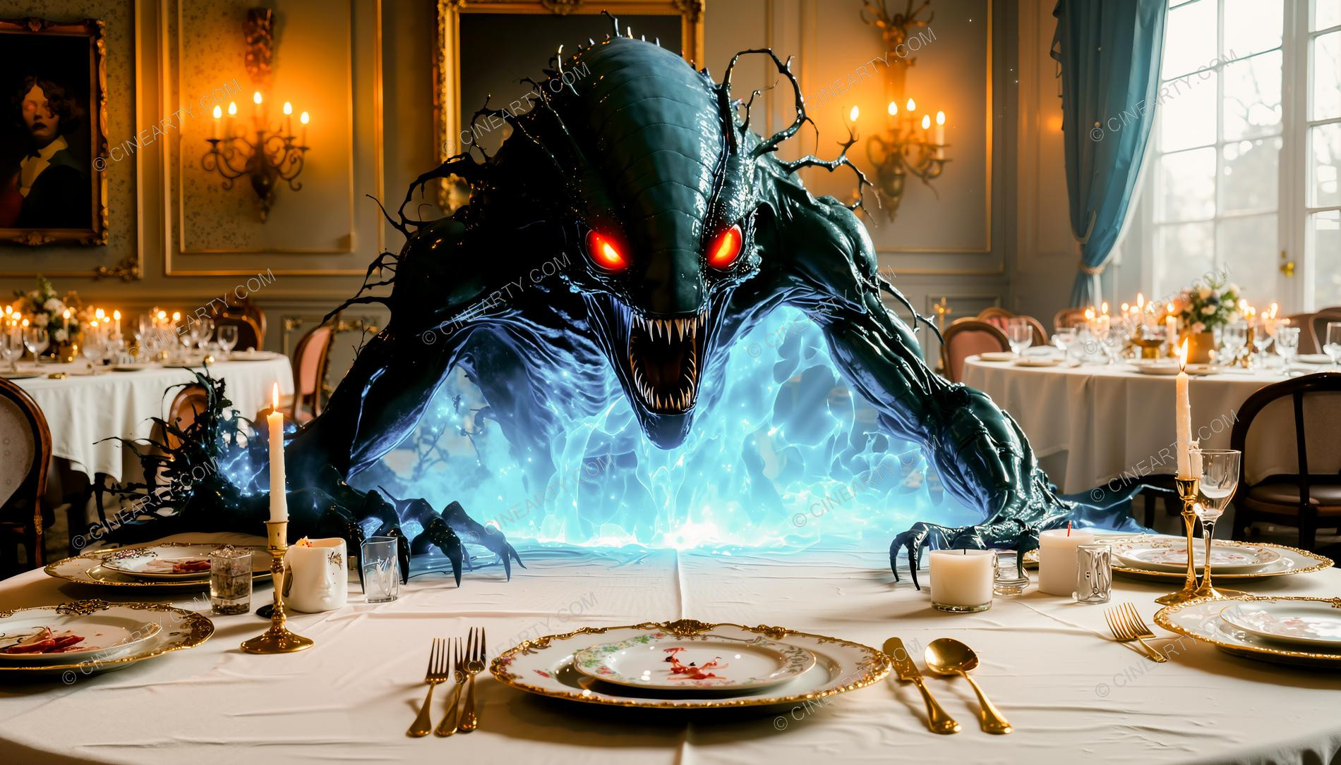 Monster in Dinner Room 02136