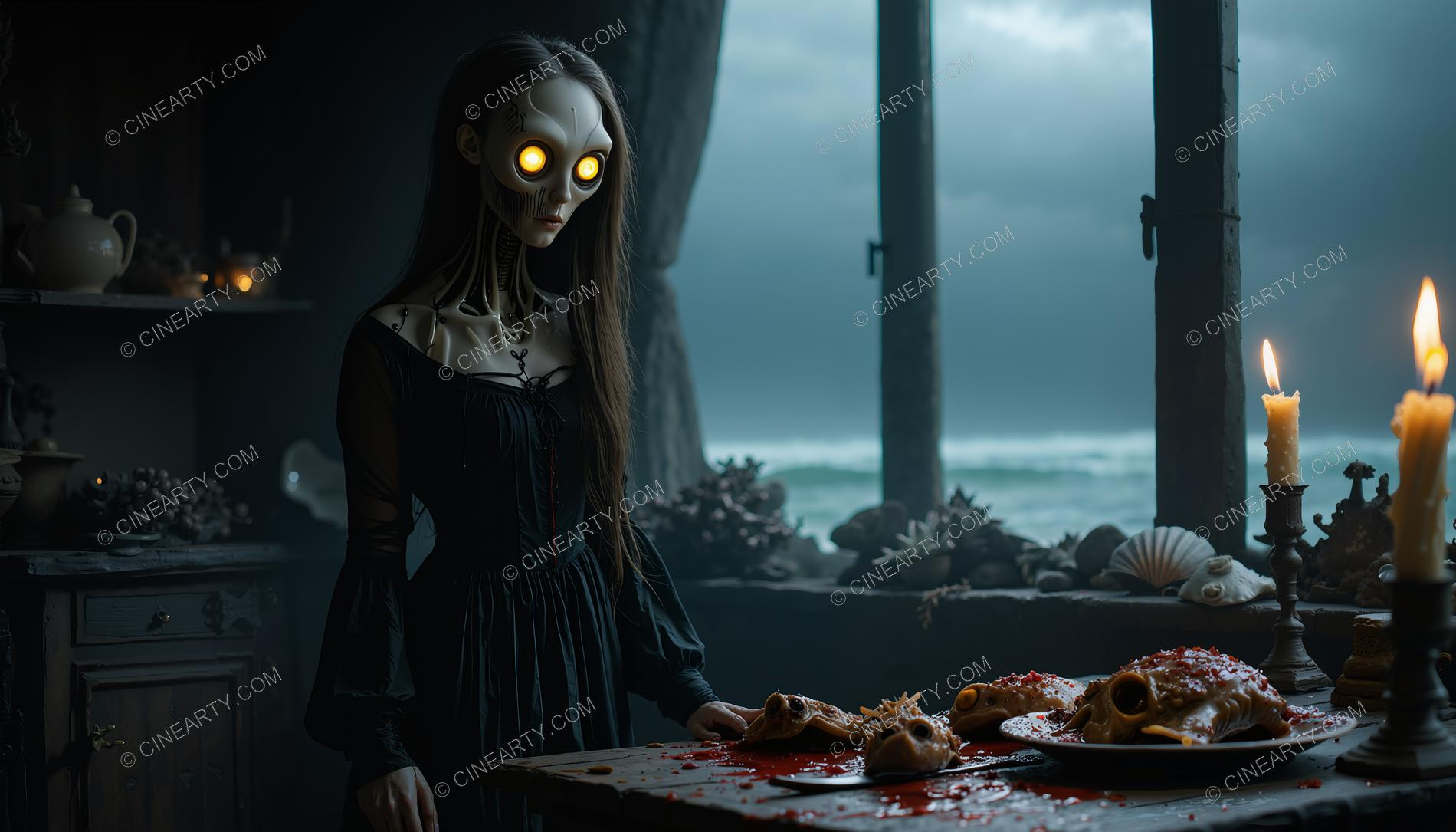 Unknown Sea-born Being at Window 04992