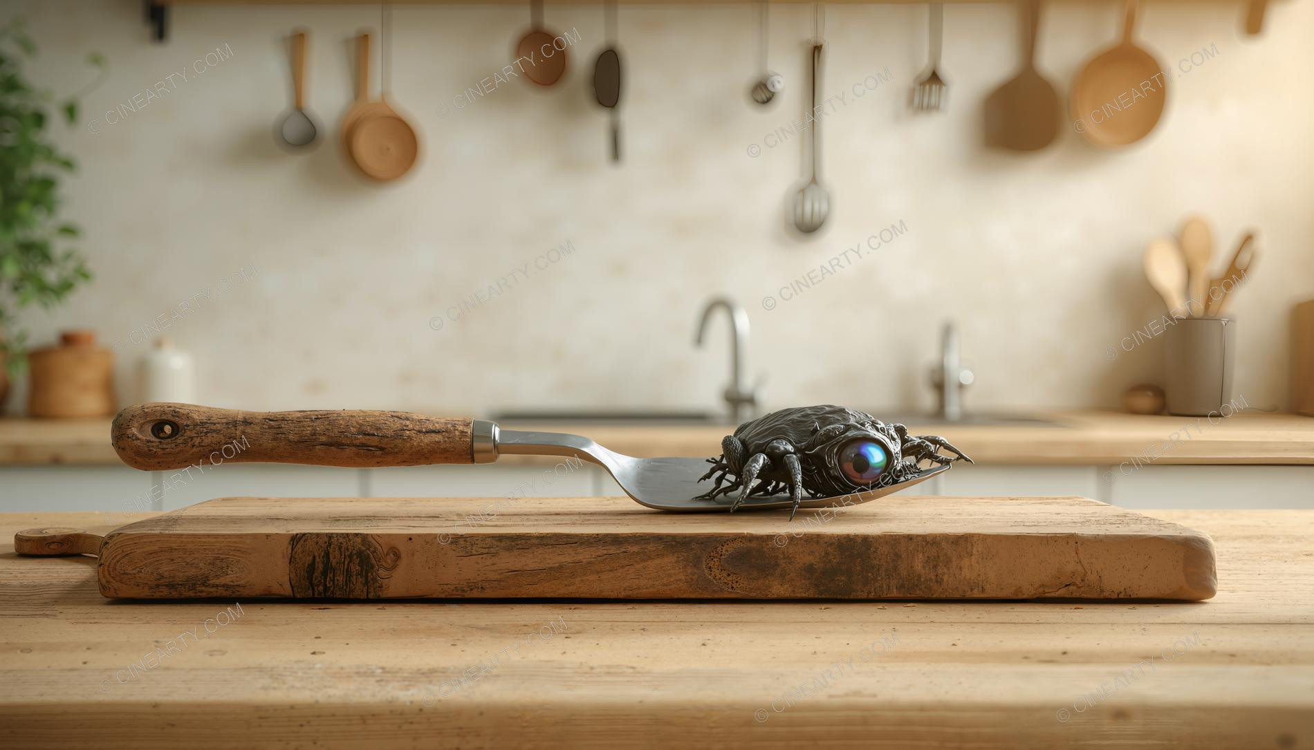 Aliens Disguise As Kitchen Cutting Board 30788