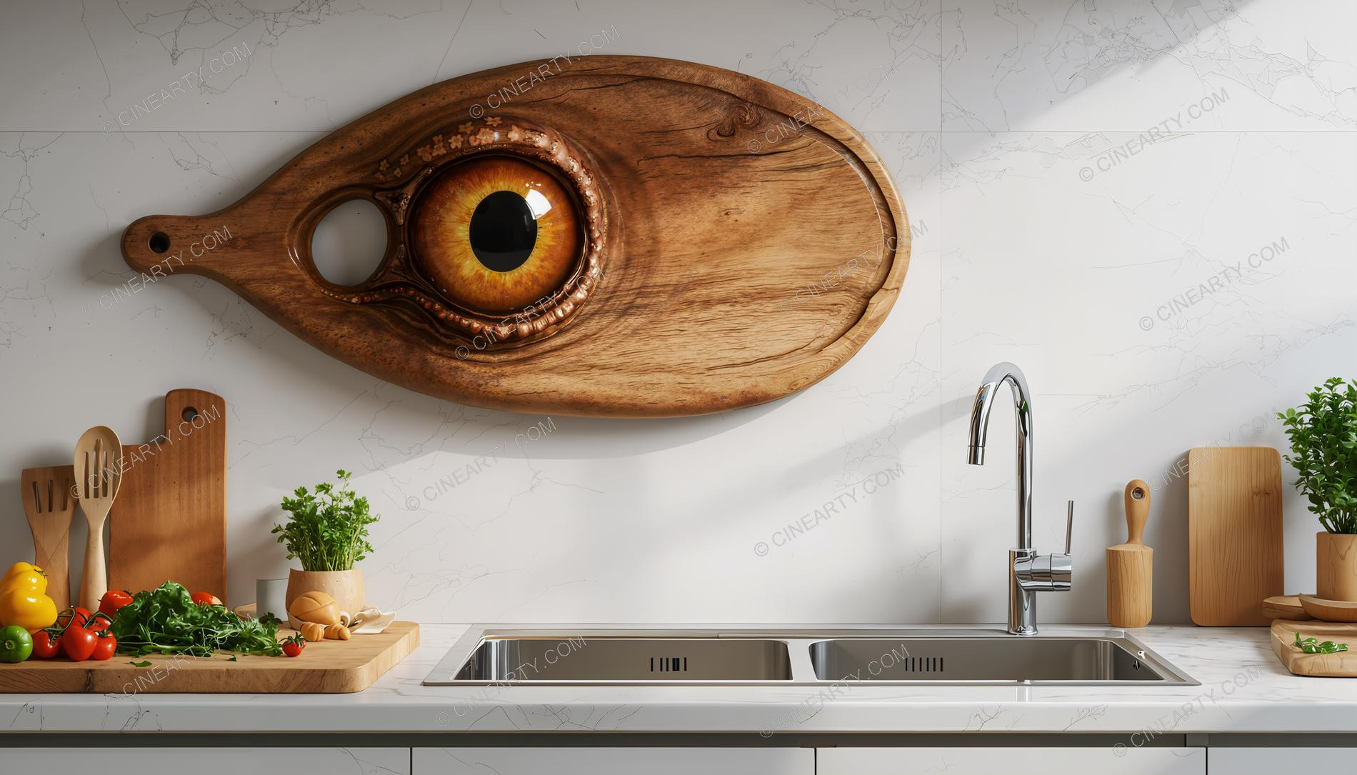 Aliens Disguise As Kitchen Cutting Board 23368