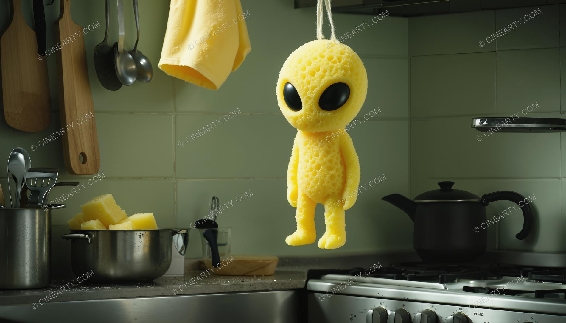 Aliens Disguise As kitchen Sponge 53049