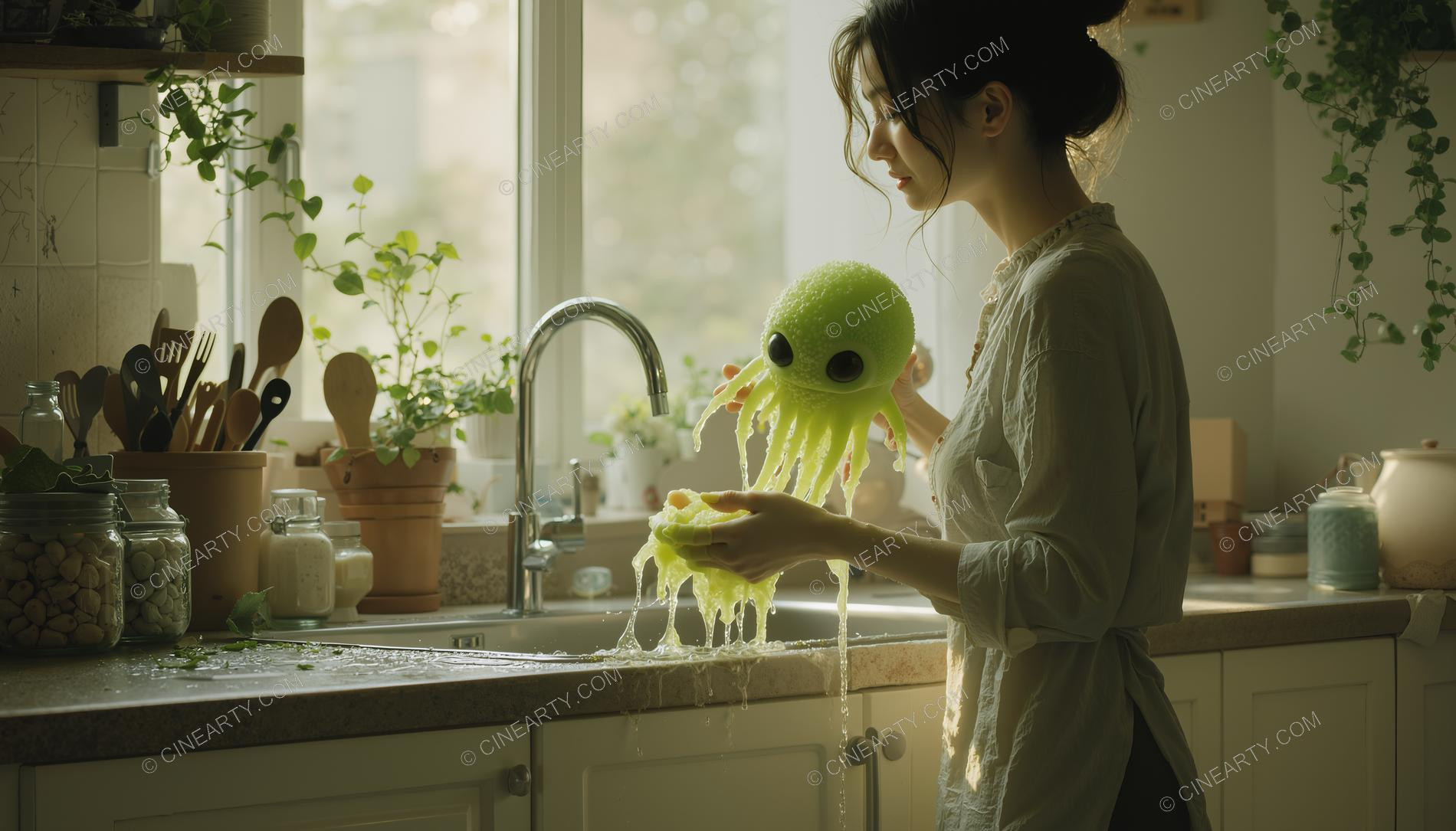 Aliens Disguise As kitchen Sponge 87361