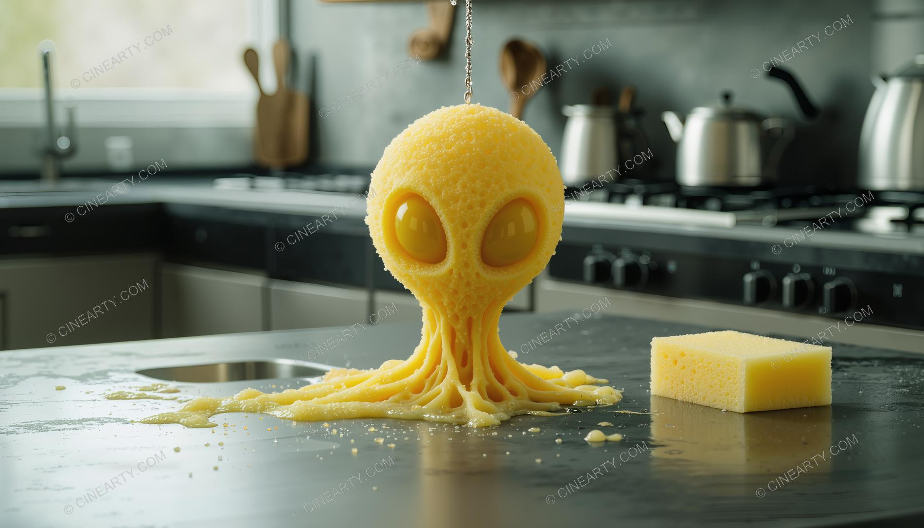 Aliens Disguise As kitchen Sponge 52833