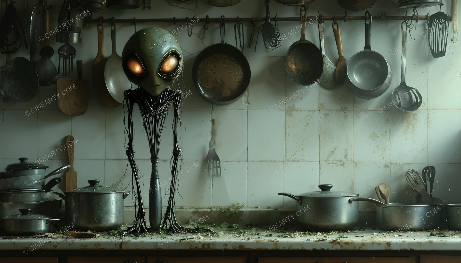 Aliens Disguise As Kitchen Utensils 97890