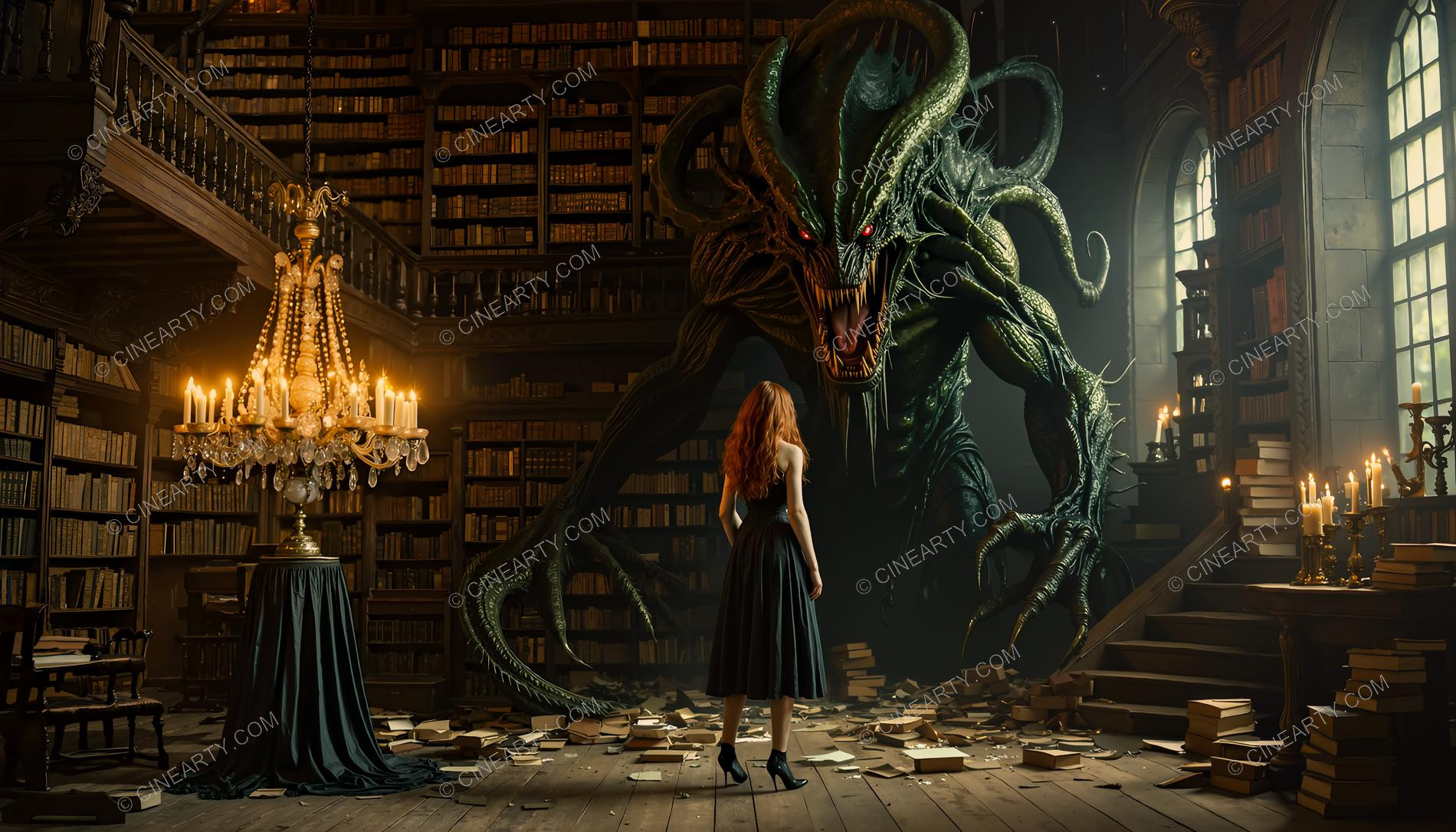 Demon and Girl at Peace 34687