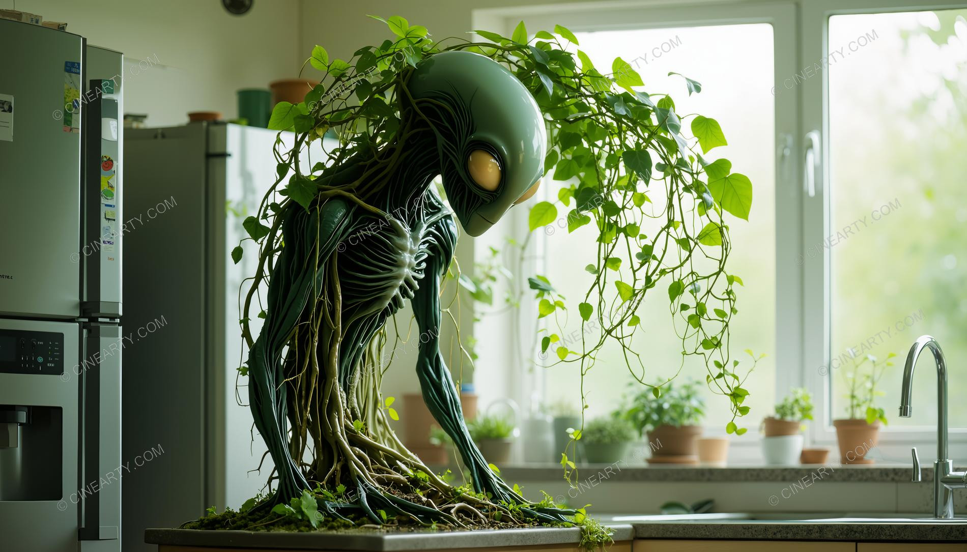 Aliens Disguise As Plants and Mashrooms 95448