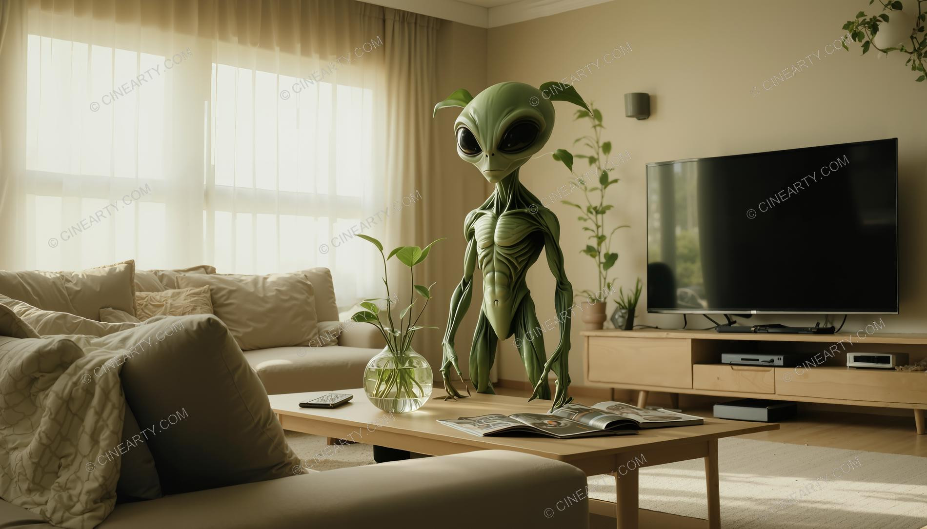 Aliens Disguise As Plants and Mashrooms 52457