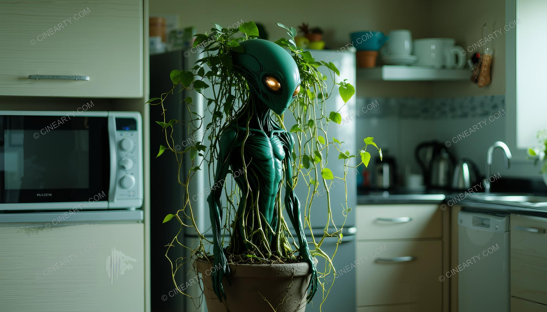 Aliens Disguise As Plants and Mashrooms 20366