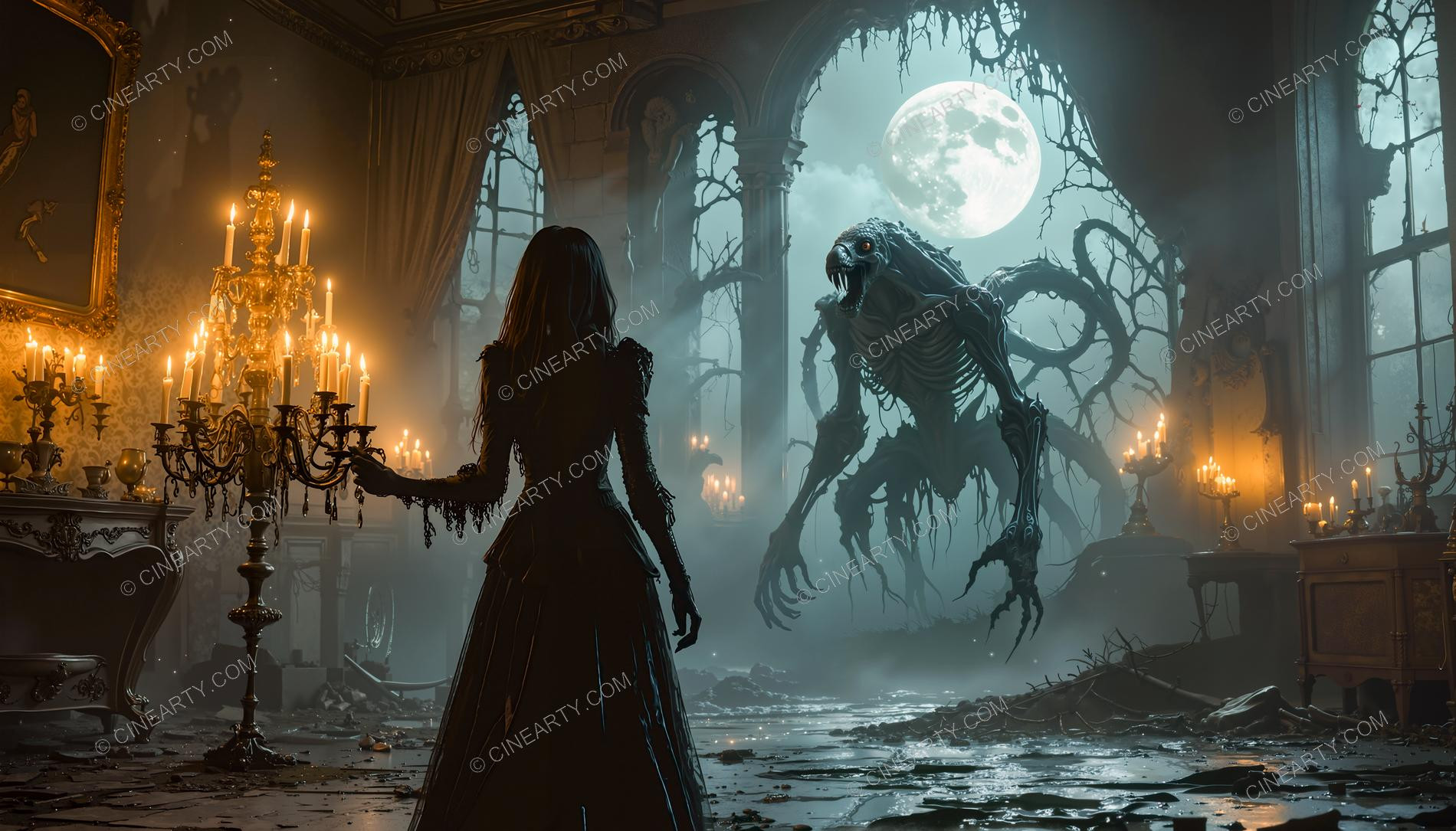 Demon and Girl at Peace 41784