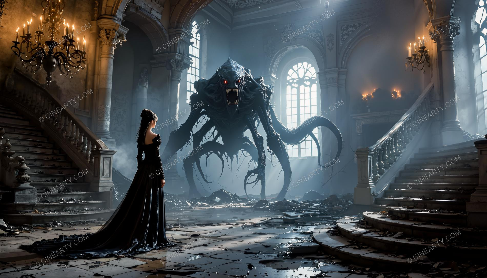 Demon and Girl at Peace 40526