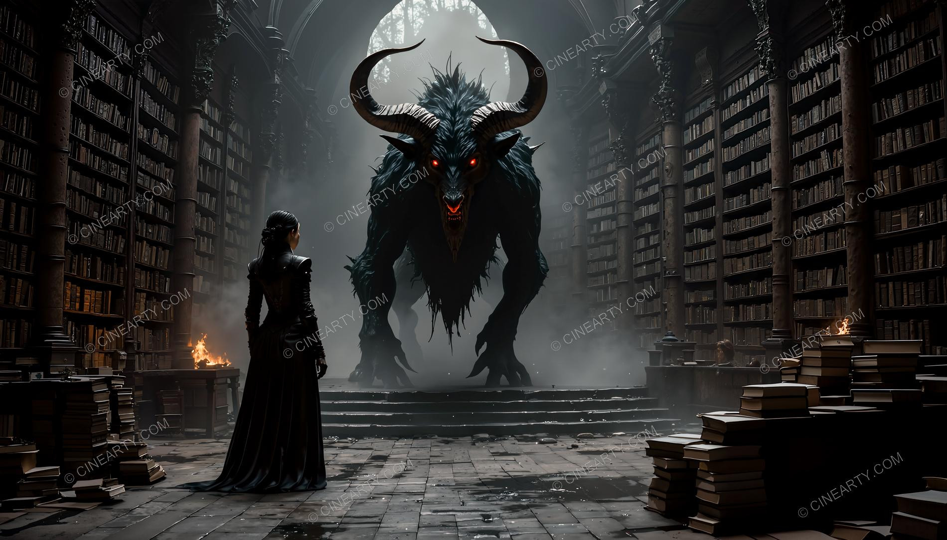 Demon and Girl at Peace 37782