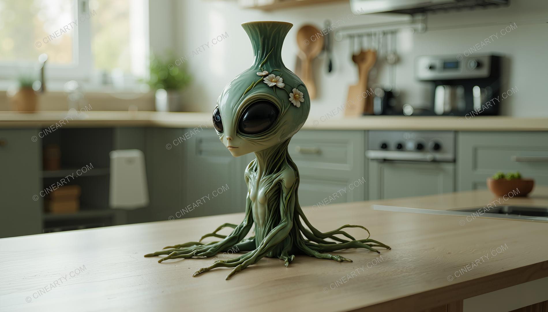 Aliens Disguise As Vase 49067