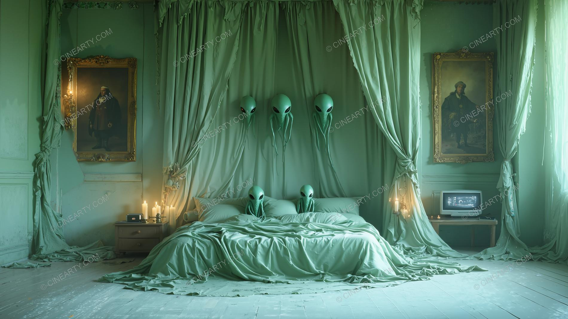 Aliens in Bedroom 57542
