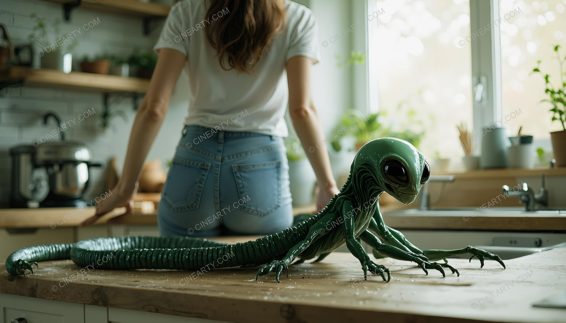 Aliens in Kitchen Room 52606