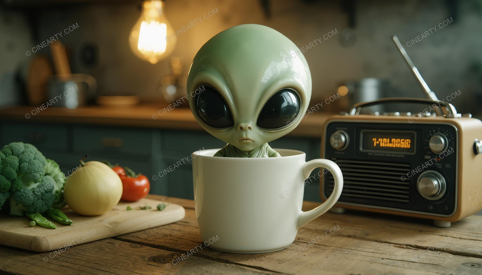 Aliens in Kitchen Room 52835