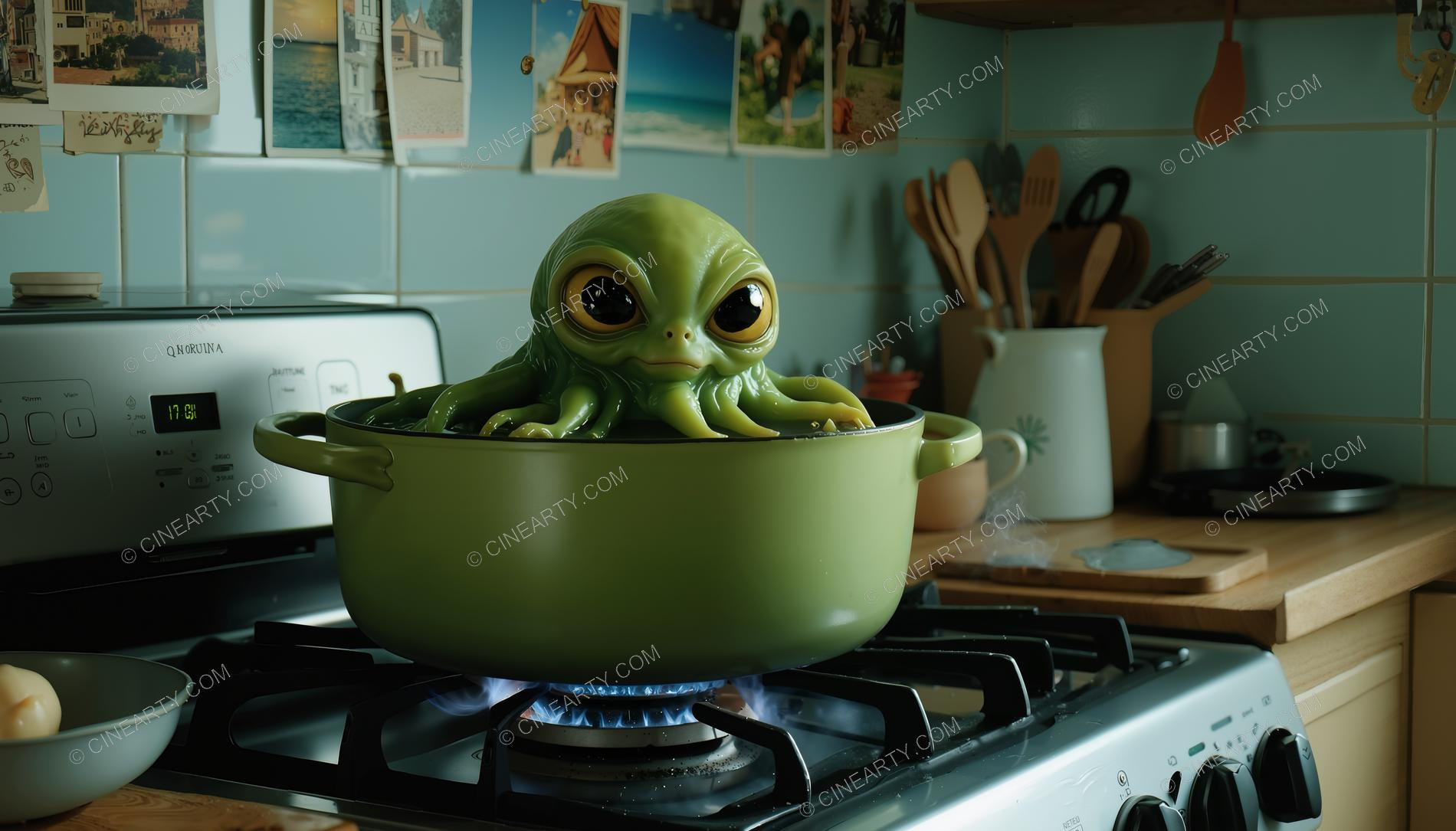 Aliens in Kitchen Room 14683