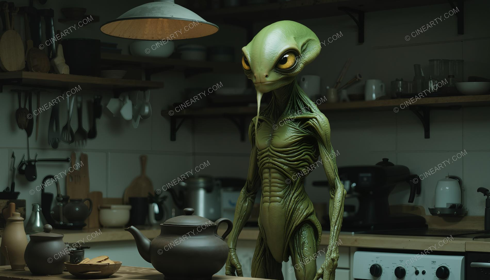 Aliens in Kitchen Room 81433