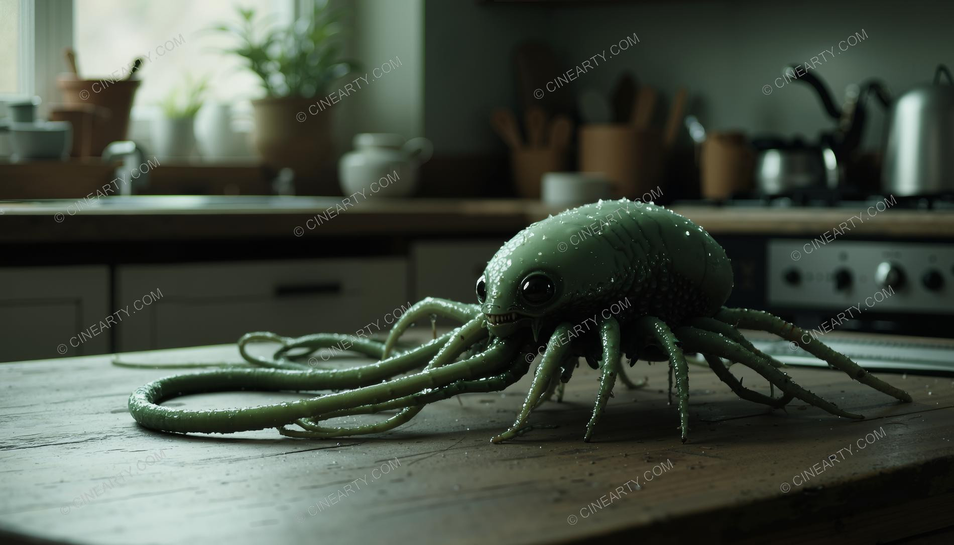 Aliens in Kitchen Room 03361