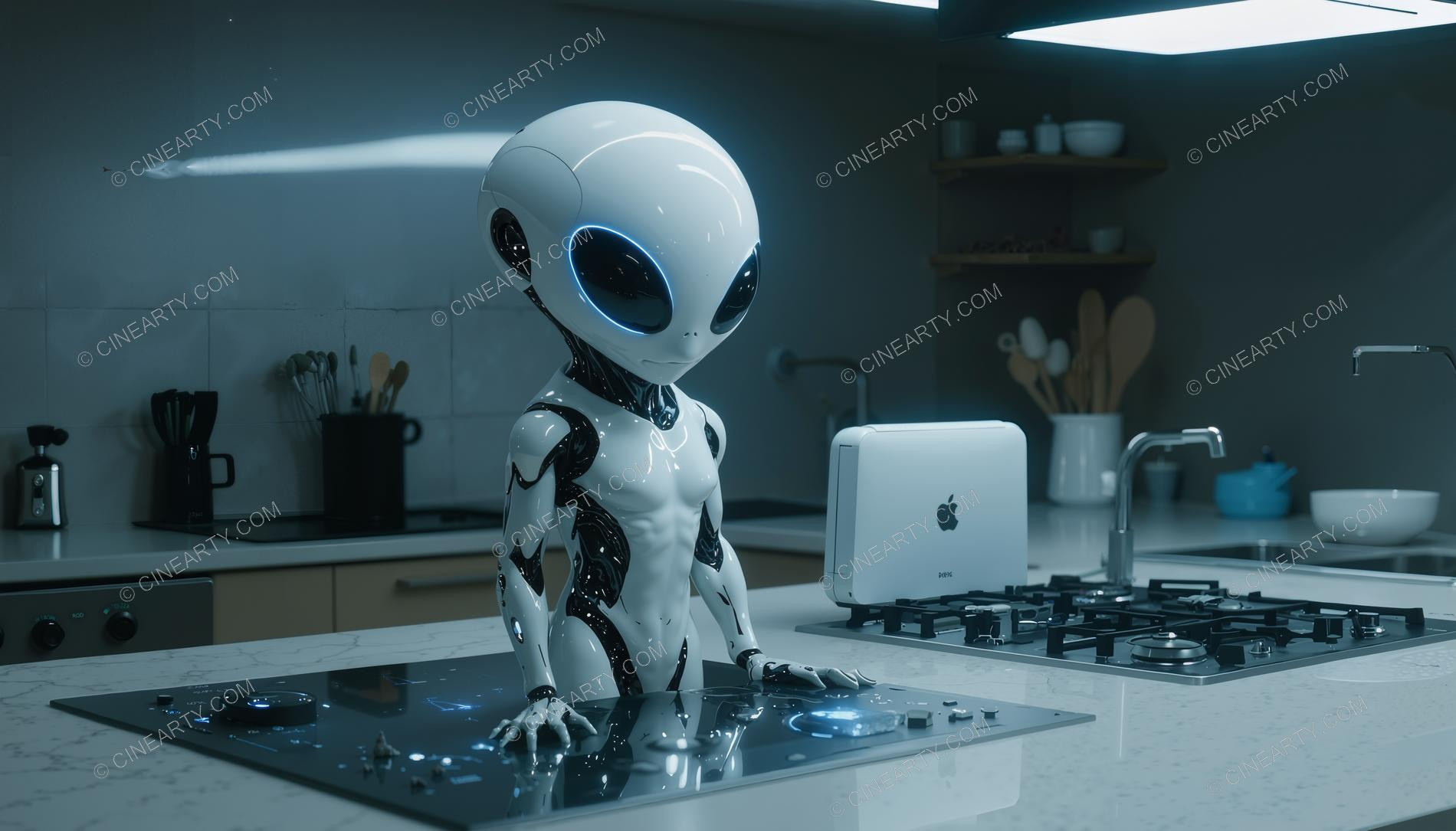 Aliens in Kitchen Room 66434