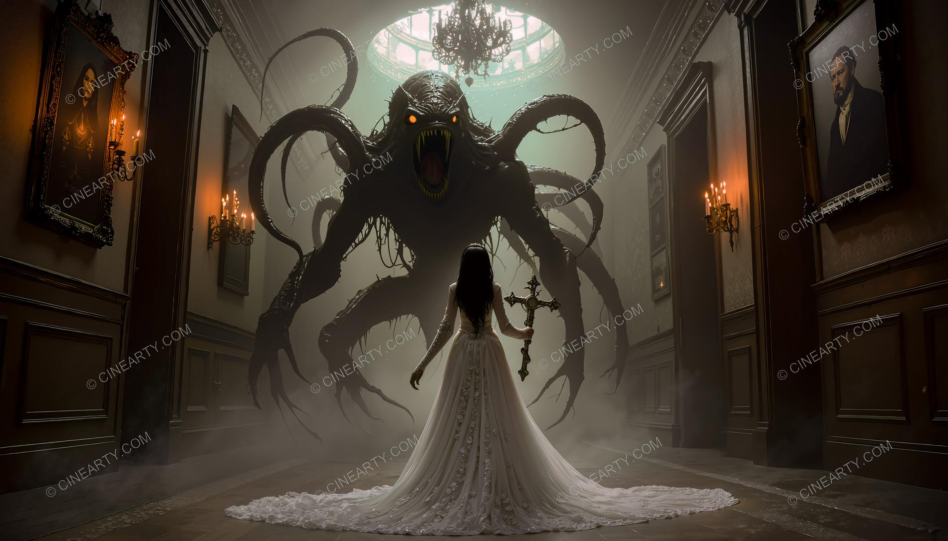 Demon Fighting with Girl 88107