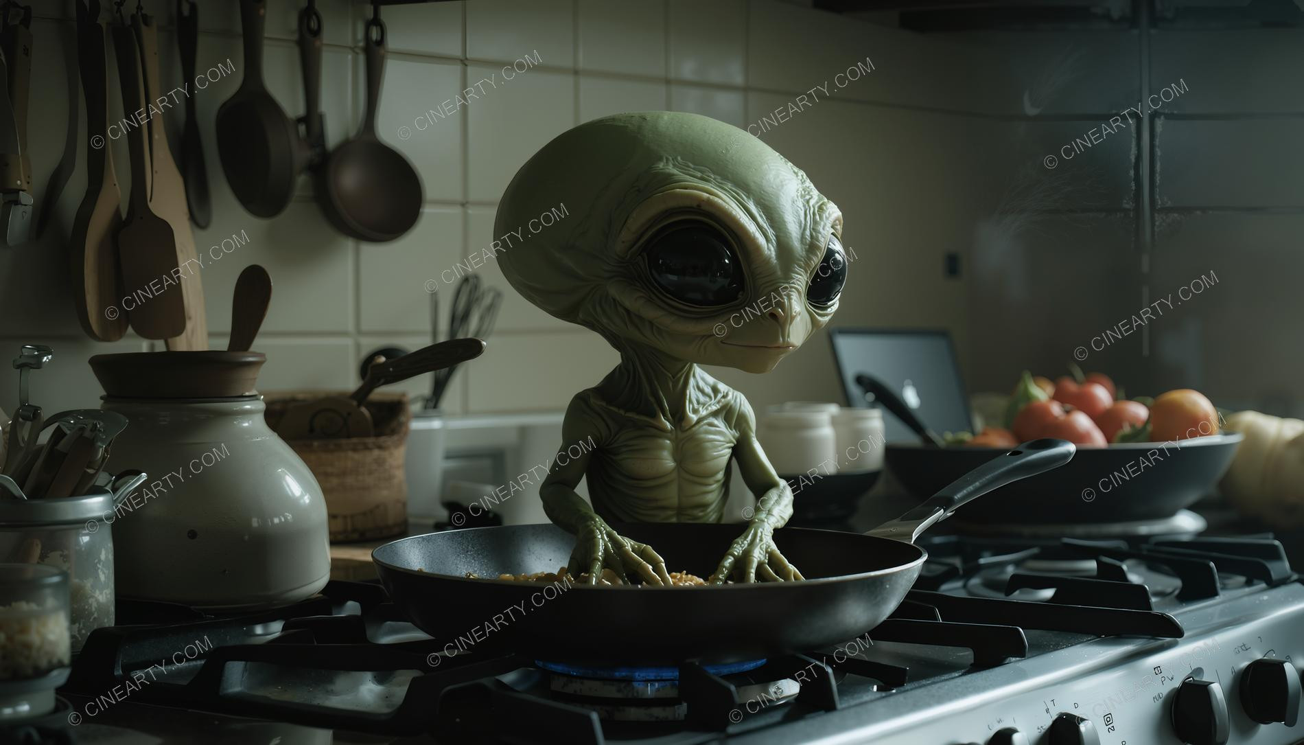 Aliens in Kitchen Room 38633
