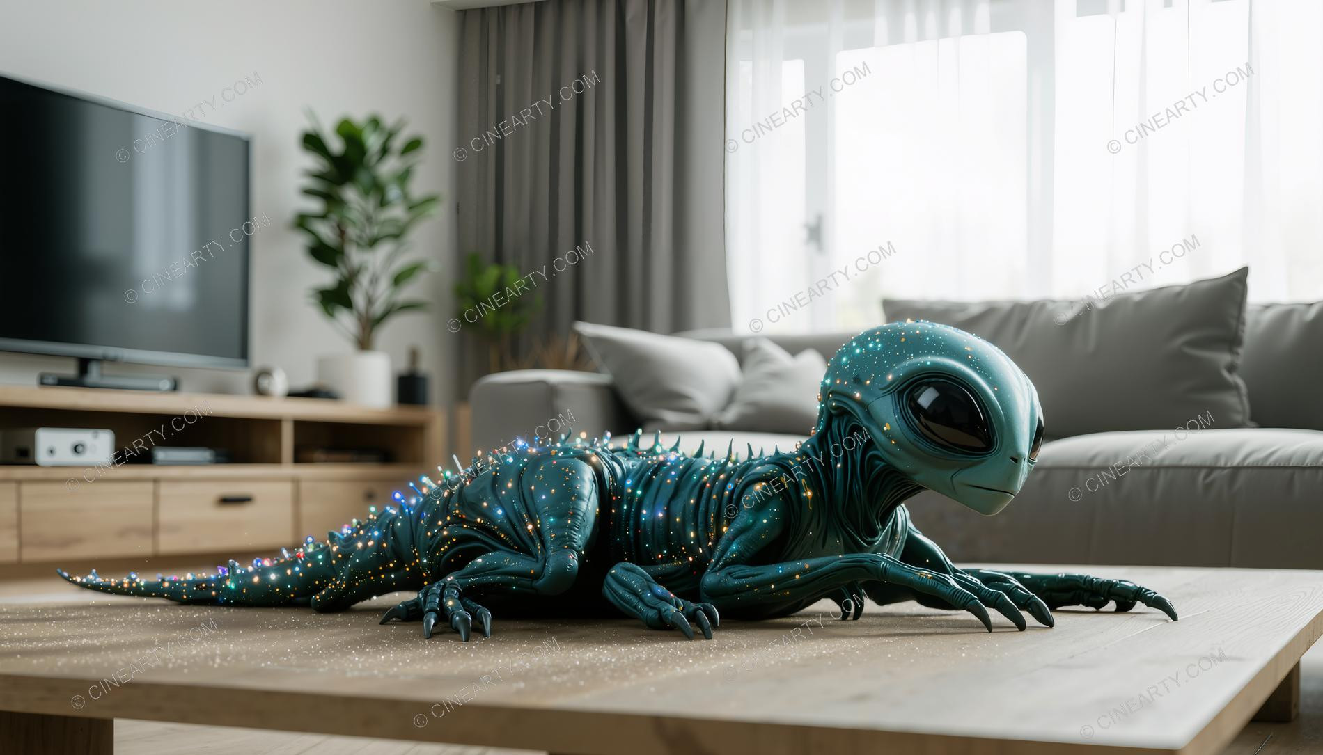 Aliens in Living Room 22461