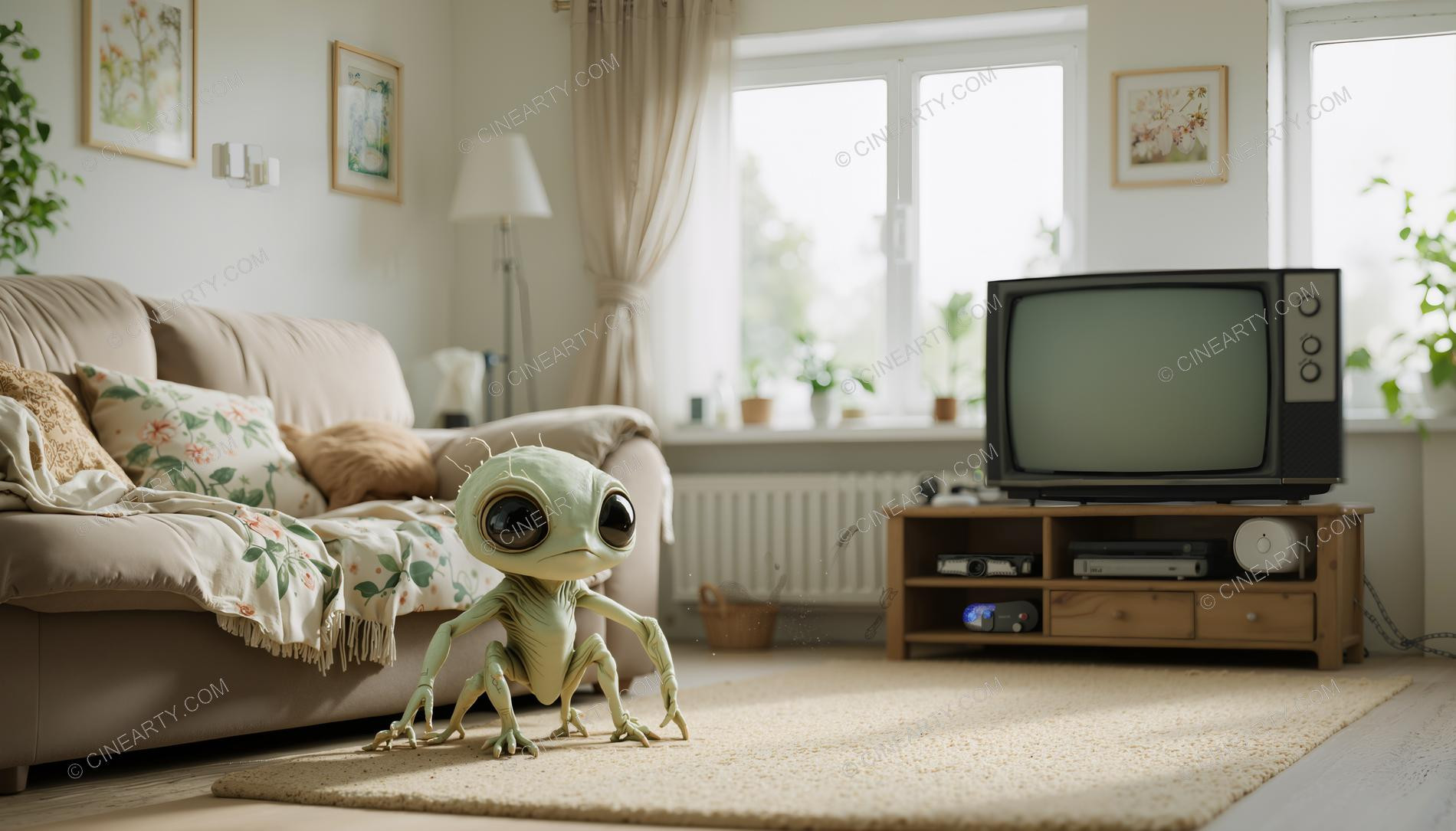 Aliens in Living Room 24223