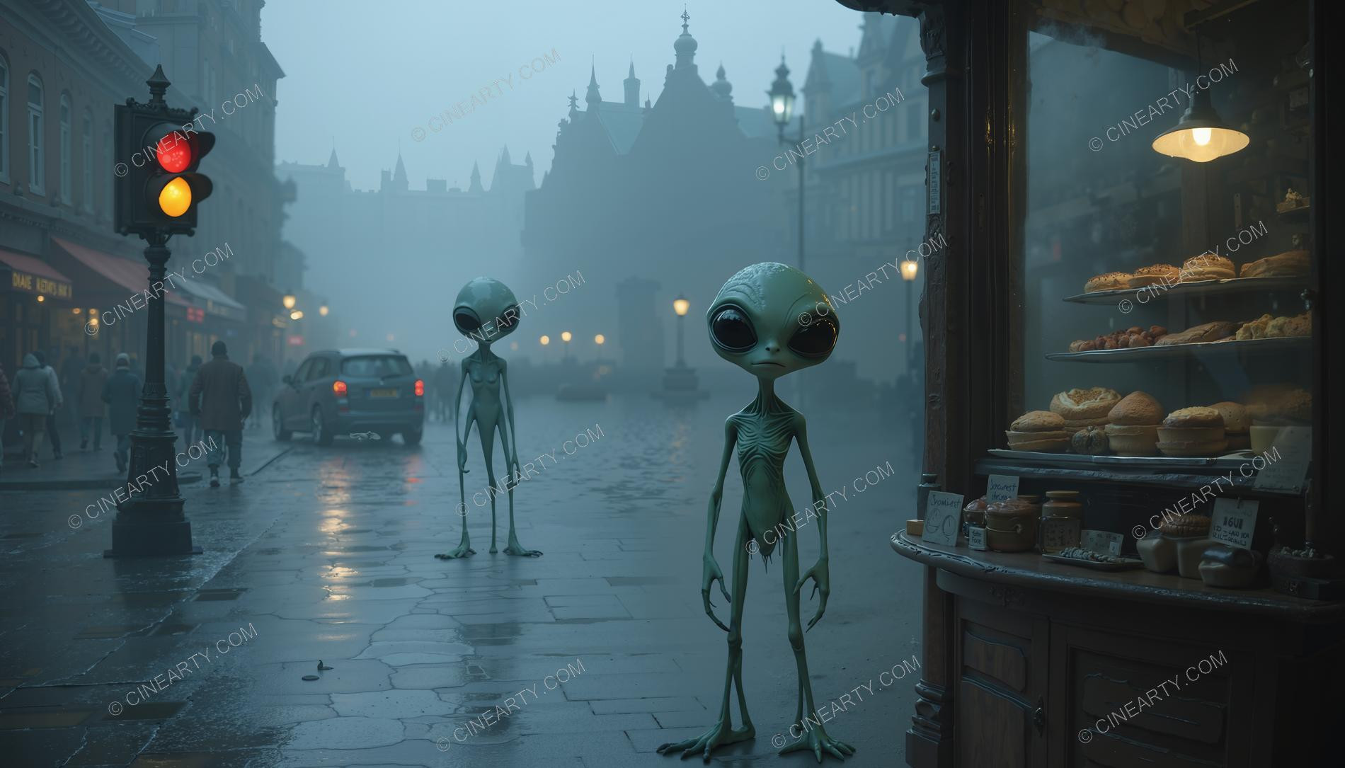 Aliens in Myst Town 71867