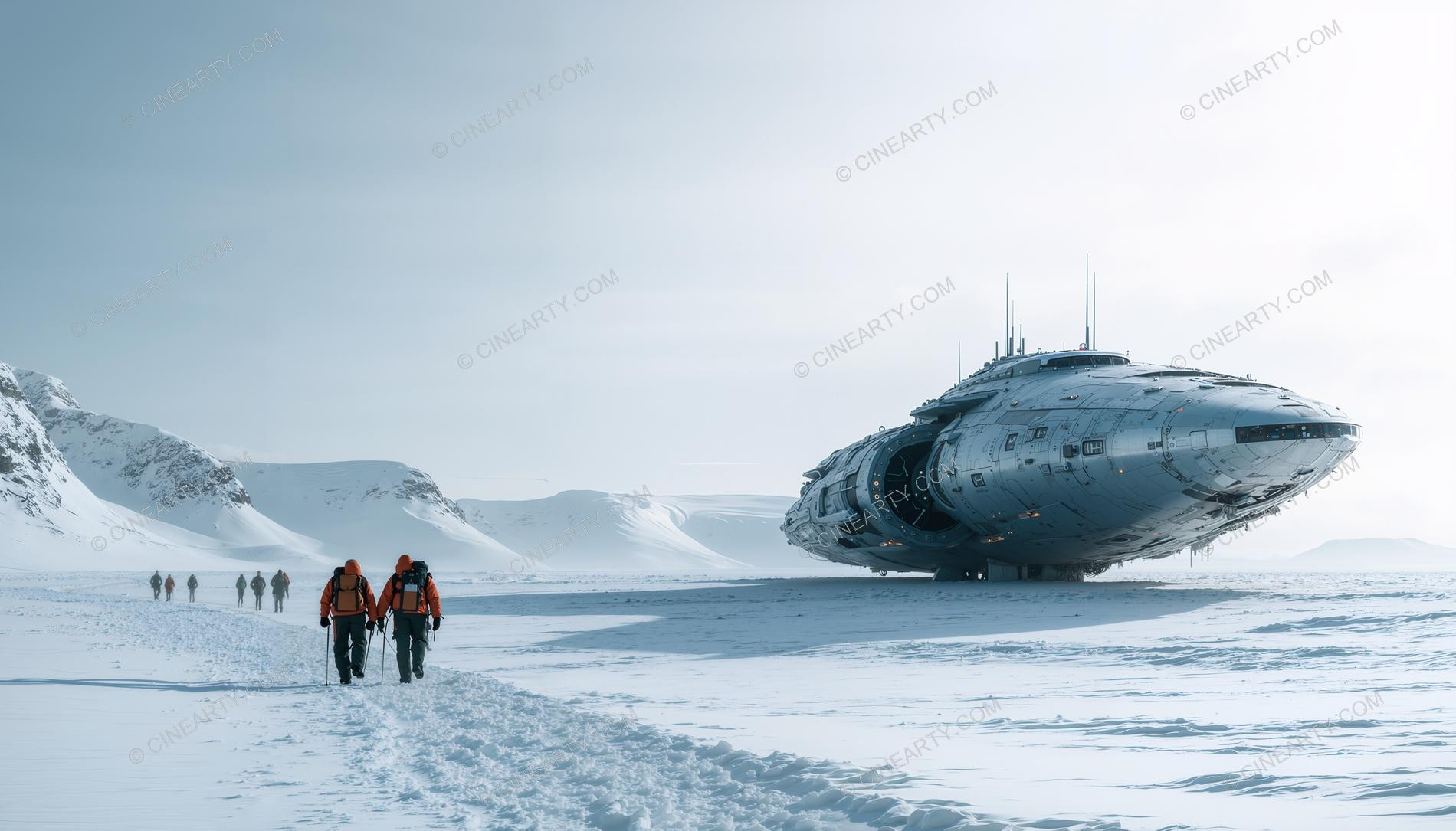Alien Spaceship in Antarctica 08971
