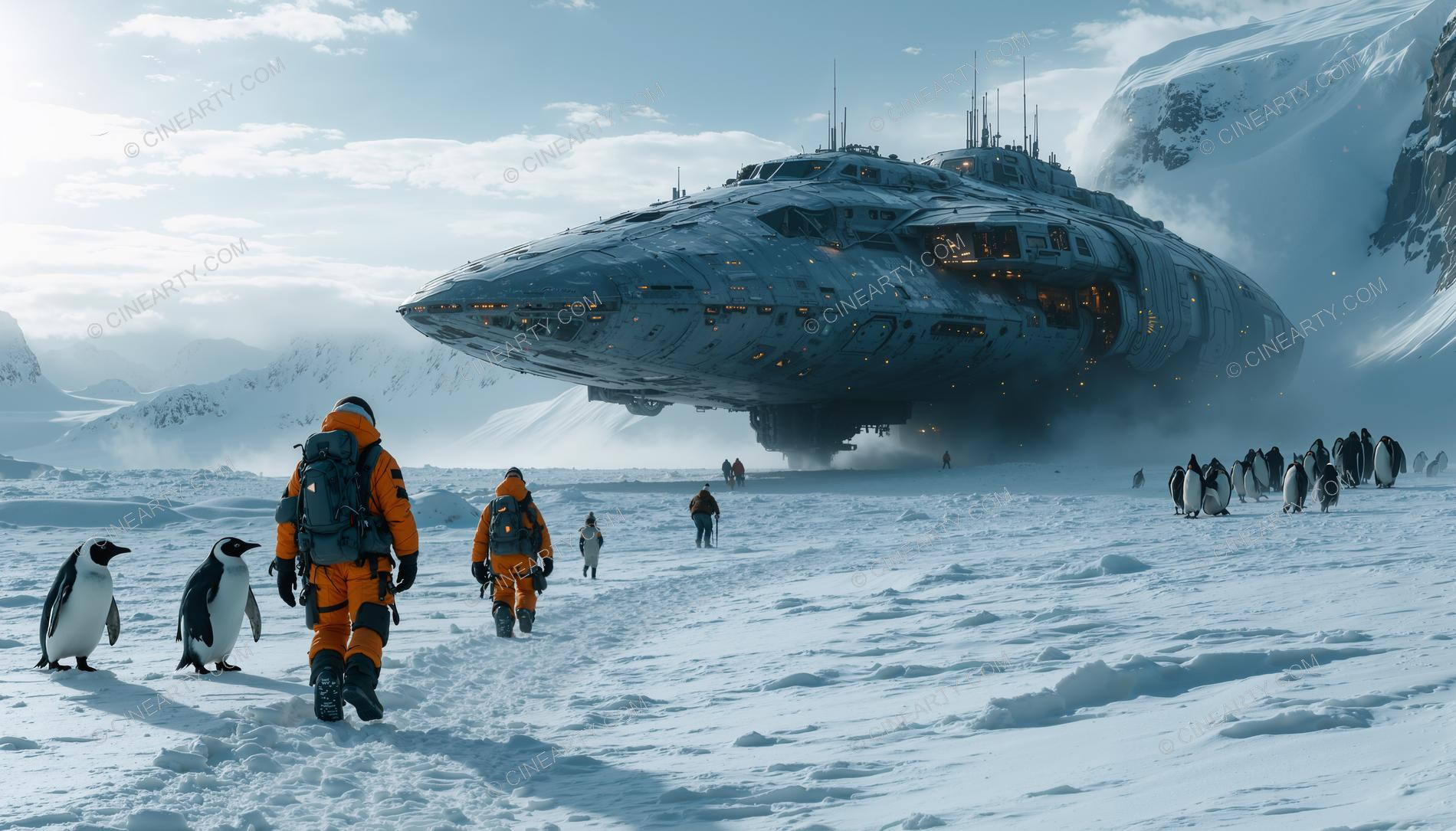 Alien Spaceship in Antarctica 75890