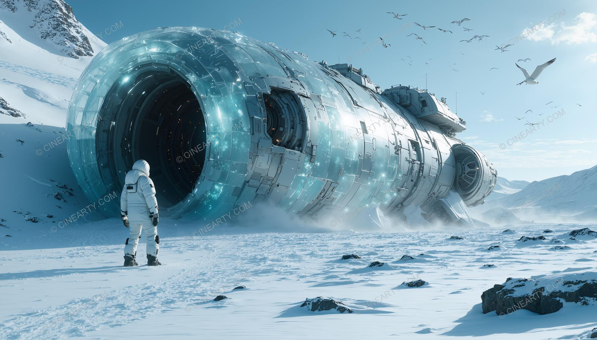 Alien Spaceship in Antarctica 24102