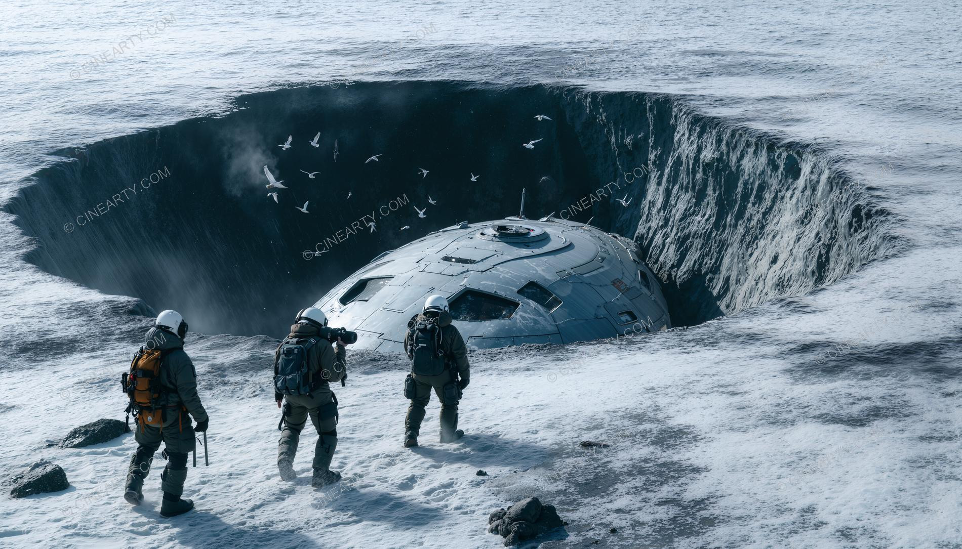 Alien Spaceship in Antarctica 38494