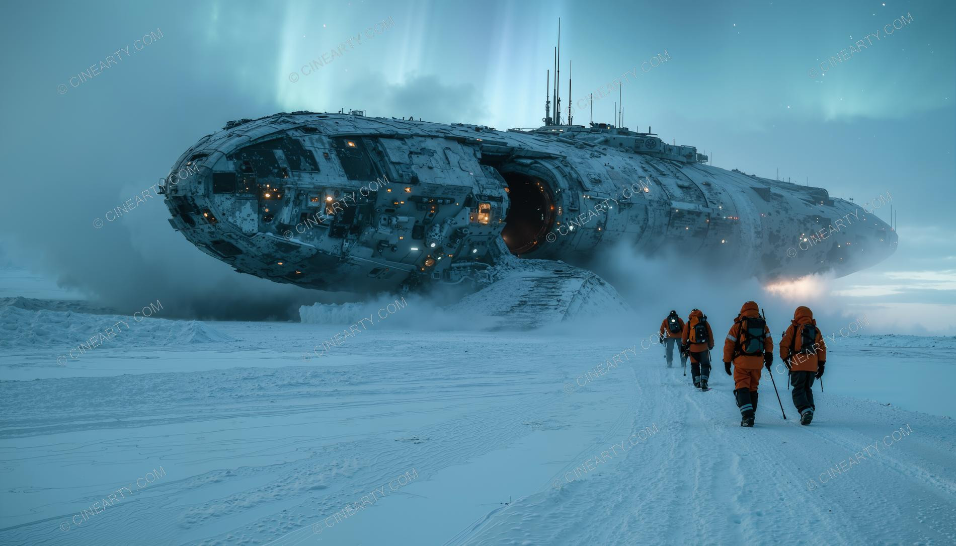 Alien Spaceship in Antarctica 32864