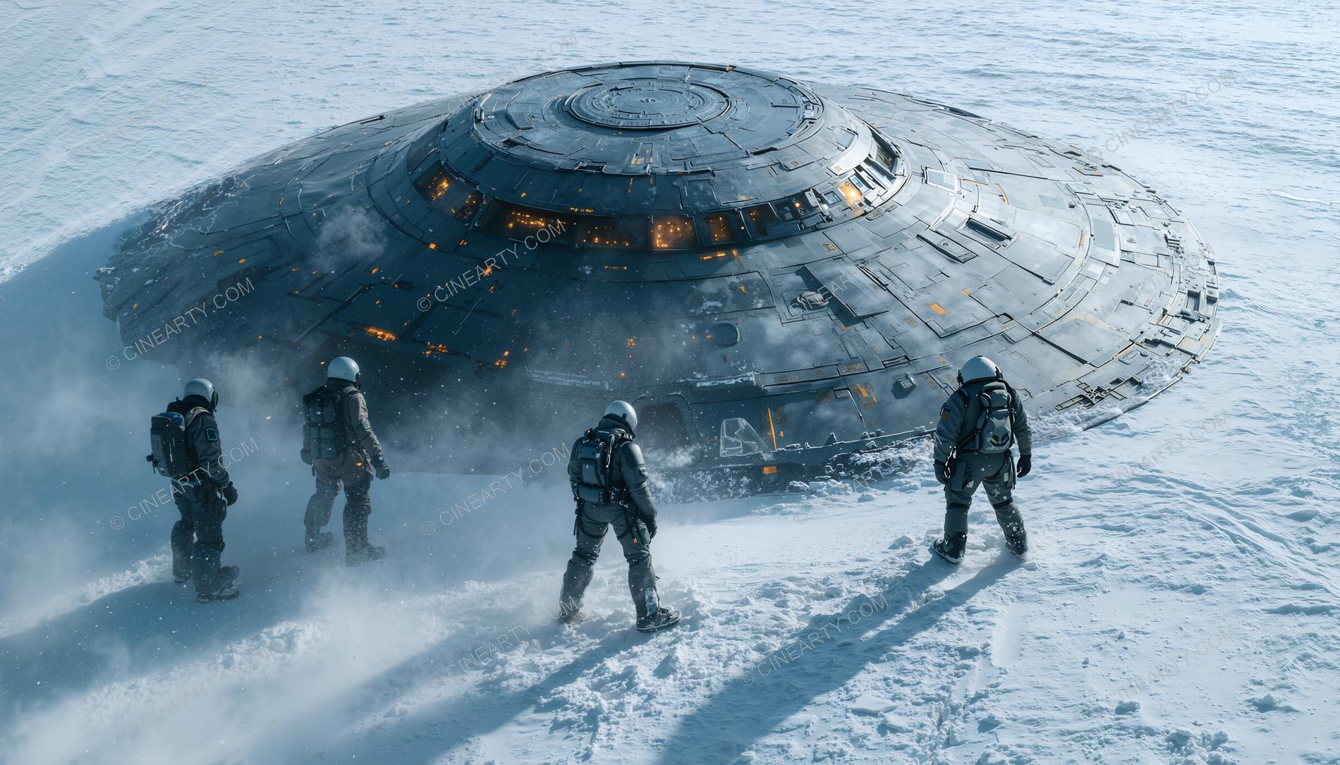 Alien Spaceship in Antarctica 08977