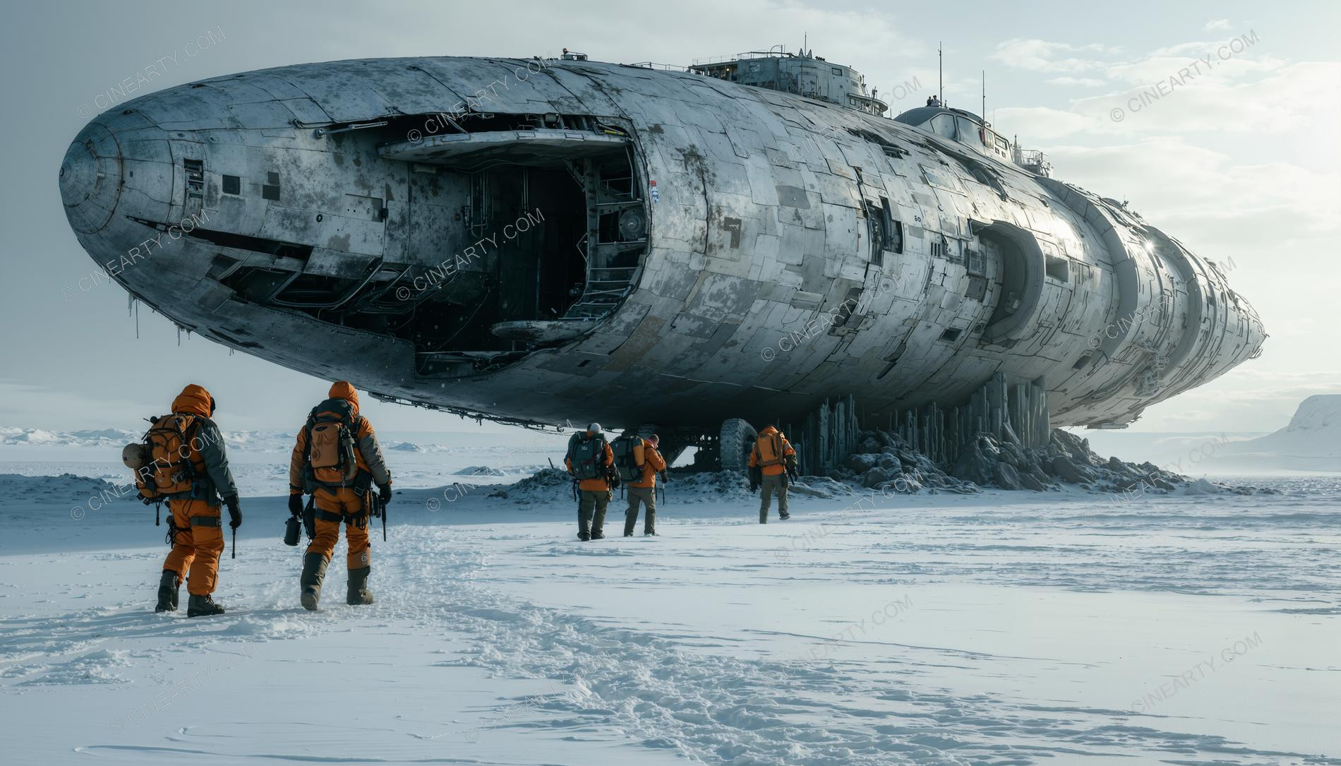 Alien Spaceship in Antarctica 39524