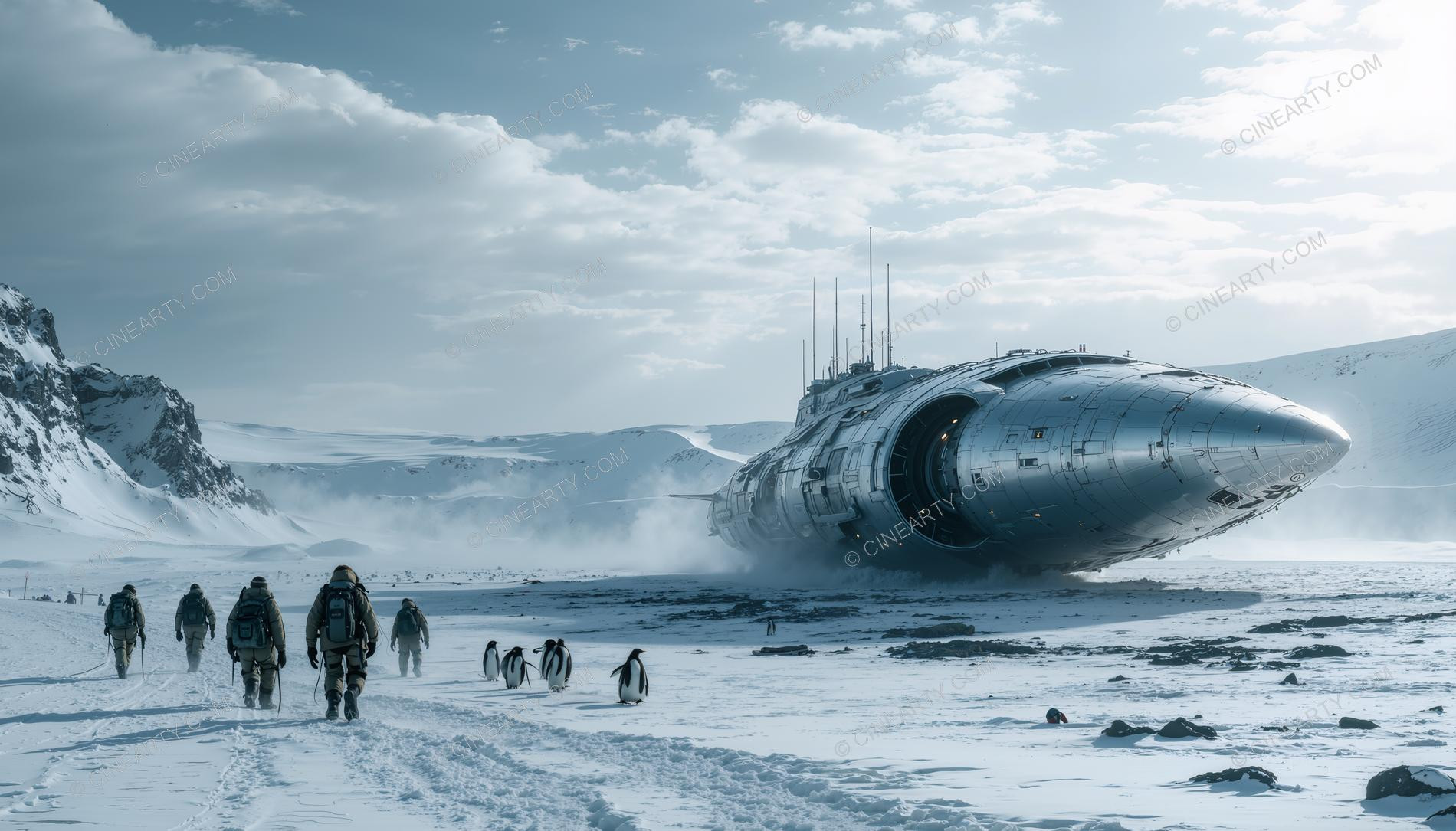 Alien Spaceship in Antarctica 16605