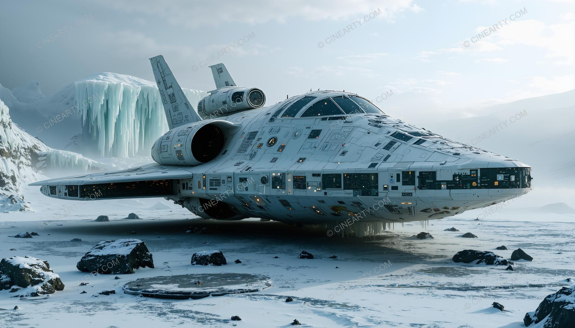 Alien Spaceship in Antarctica 09665