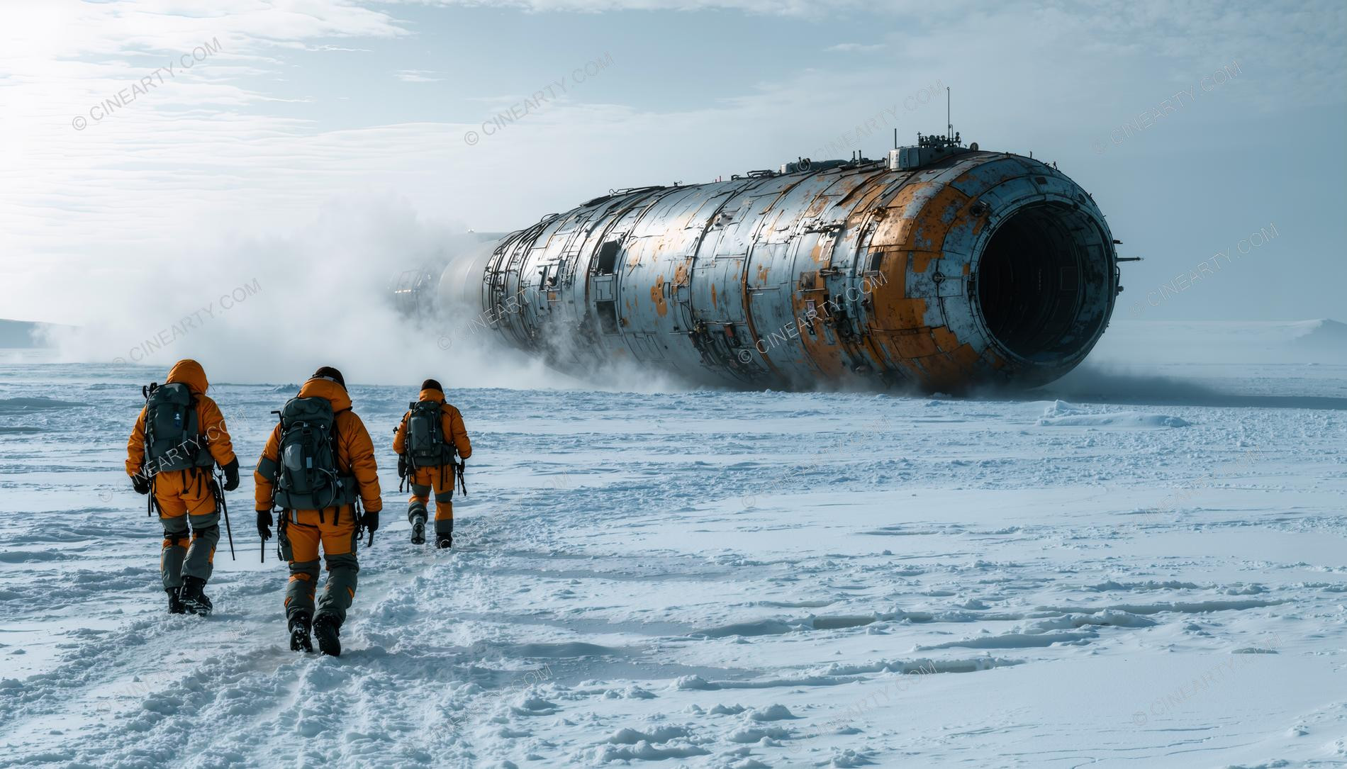 Alien Spaceship in Antarctica 24473