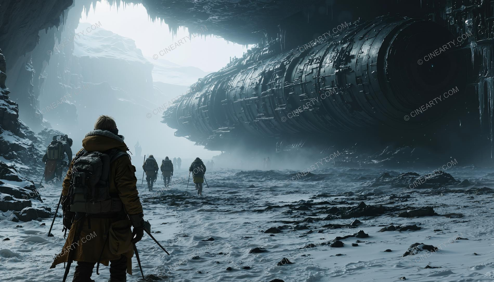 Alien Spaceship in Antarctica 03468