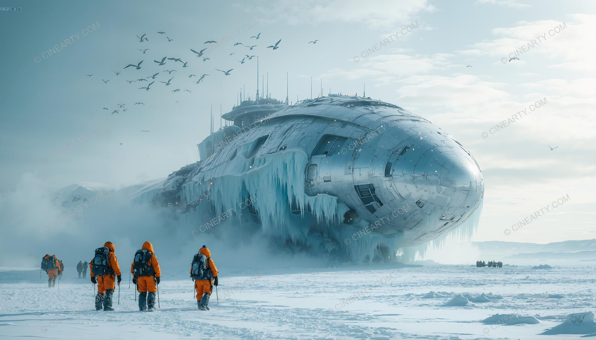 Alien Spaceship in Antarctica 15240